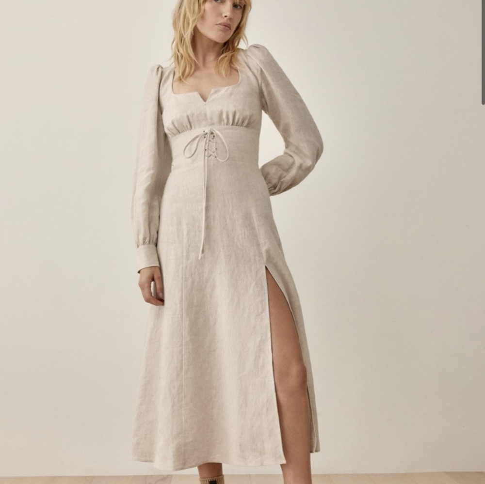 Reformation Anton Linen Dress